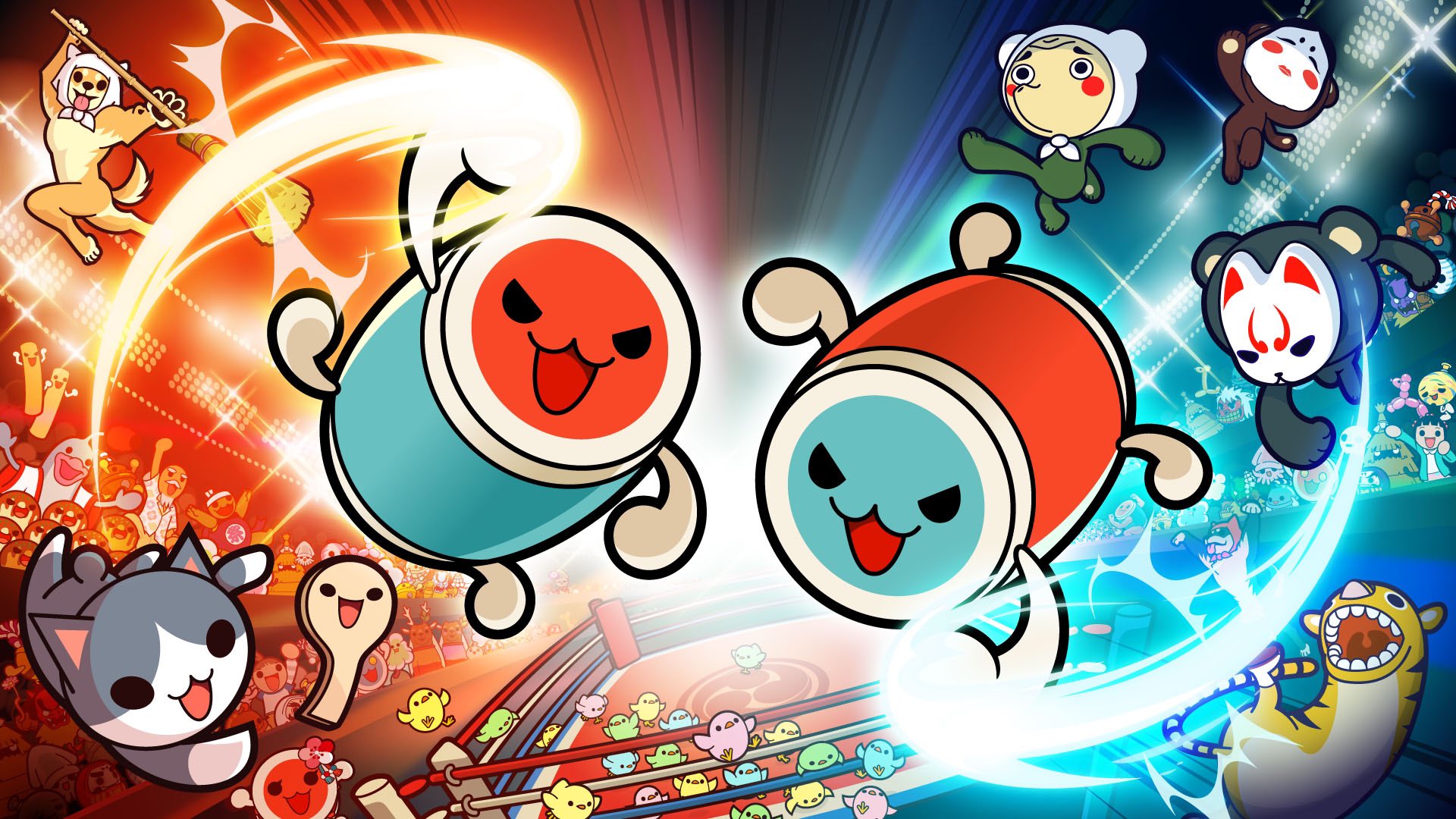 公式 太鼓の達人 ゲームセンター版 在 Twitter 上 お知らせ 家庭用 太鼓の達人 Nintendo Switchば じょん 19年5月16日無料大型アップデート実施決定 新対戦モード ドンカツファイト が登場 激しいバトルで友達 家族と盛り上がろう 詳細はこちら