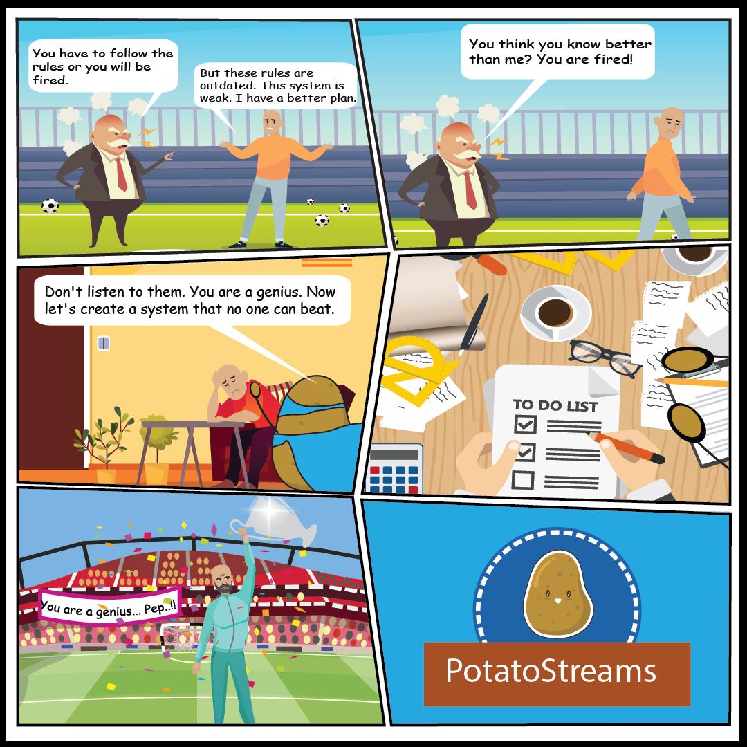 potato_streams's tweet photo. PotatoMan explains the hard journey to Super Success that Pep took before he became the manager he is!
#PepGuardiola #ManCity #PremierLeague #Soccer #Cartoon https://t.co/np1xXABi5B
