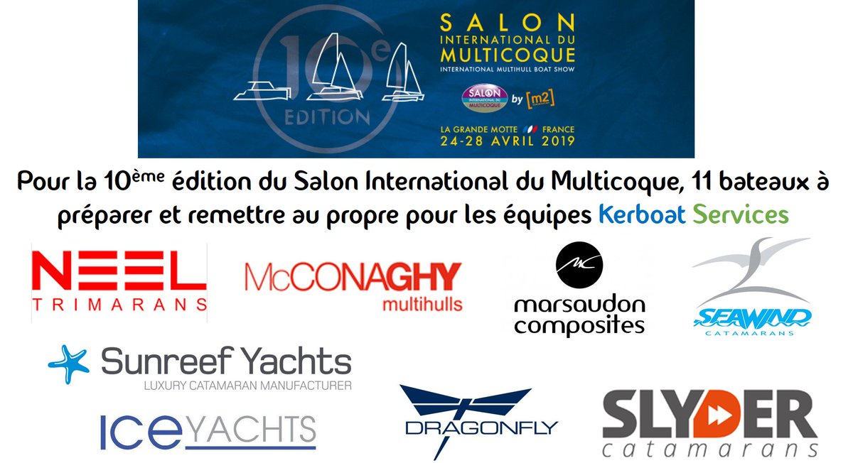 Cette semaine c'est à #LaGrandeMotte que ça se passe pour les équipes <a href="/Kerboat/">Kerboat Services</a> ! #PréparationBateaux ⛵️⛵️👌