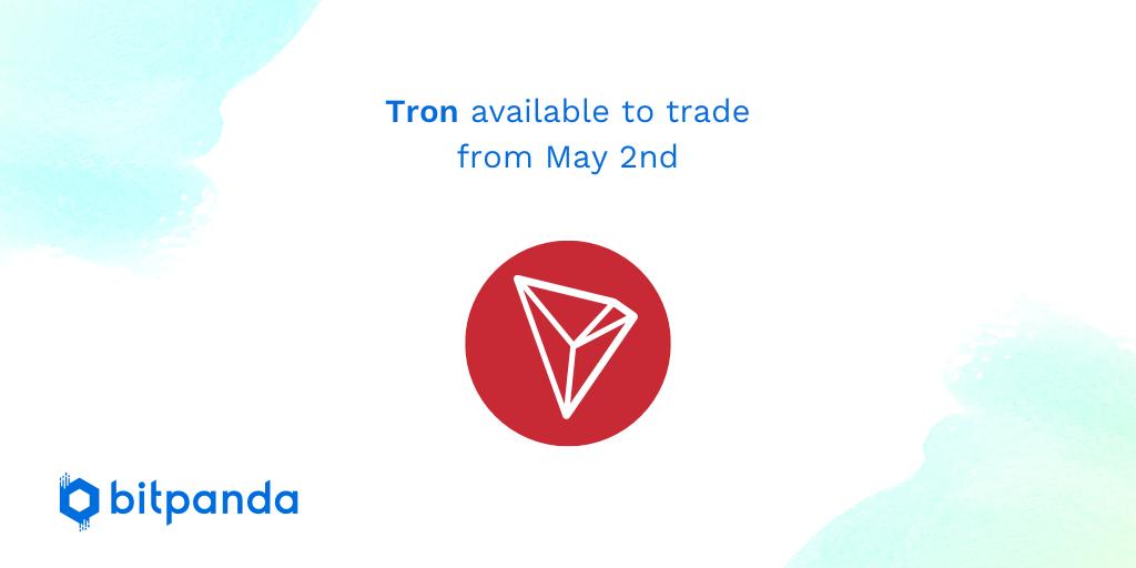 Bitpanda_global's tweet photo. 📢 The winner of our recent poll @Tronfoundation will be available to trade on Bitpanda from May 2nd! #TRON $TRX https://t.co/FZTNIjoLLR