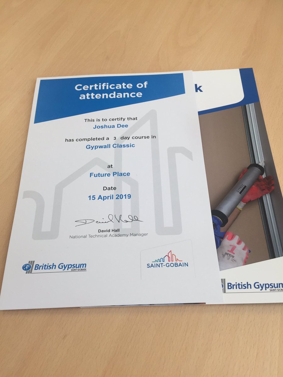 Busy day at the center! Our first cohort received certificates for completing their plaster/dry lining training with <a href="/britishgypsum/">British Gypsum</a> while our second cohort is being introduced to the work space area for the first time! #Construction #OpportunityYouth #attacktheskillsgap #nextgen