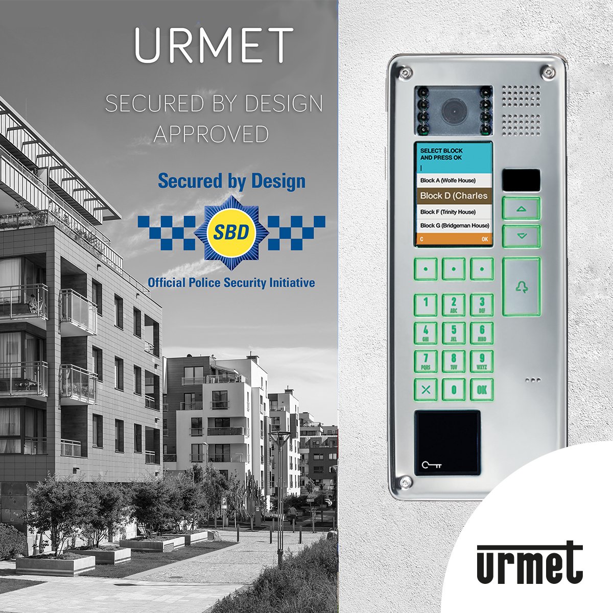 UrmetUK's tweet photo. Urmet UK has been awarded Secured by Design certification, joining the UK’s official police security initiative which aims to prevent crime through design innovations.

#Urmet #SBD #SecuredbyDesign https://t.co/aVeKJMxGML