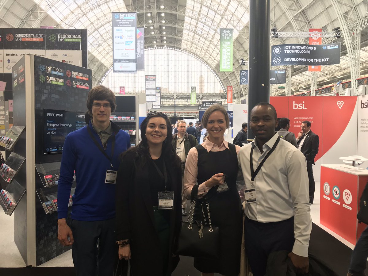 KompiTech's tweet photo. Beautiful weather, exciting conference! 👌🏼 We’re in London today at the @Blockchain_Expo - make sure you visit the @Hyperledger booth 126 today to meet our team and discover the latest #blockchainforbusiness solutions from Kompitech! https://t.co/qXG0RdBCrI