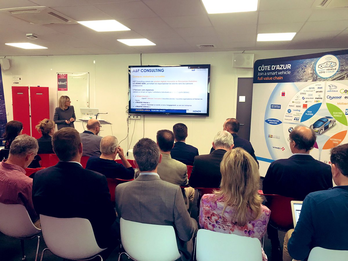 FIORESE_Audrey's tweet photo. Présentation de nos adhérents ABP Consulting, Activeeon, Fenyx Consult et My Dream Match ! @TelecomValley https://t.co/VVqYRfgzwV