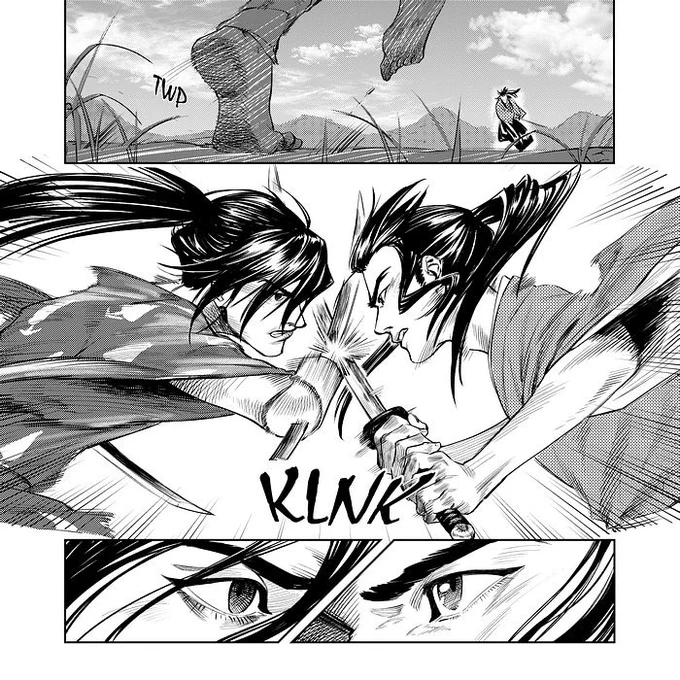 -Clashing-
Sound effects do make a difference to manga page.
Does anybody know how to edit sound effect letters in manga?
#dororo_fanart
#どろろ #dororo 