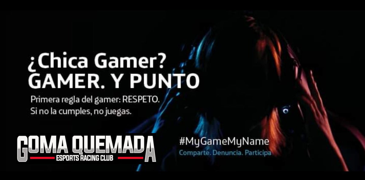 club_goma's tweet image. #mygamemyname | Queremos anunciar que en las próximas retransmisiones de Mayo serán dedicadas a todas las mujeres #gamers y #simracers. Difunde y respeta porque son Gamers y Punto. @3DreamsProjects @Simartspain @SimWheelPlate @BernyDesign_ @Xbox_Spain @6Kskin #simracing #eSports