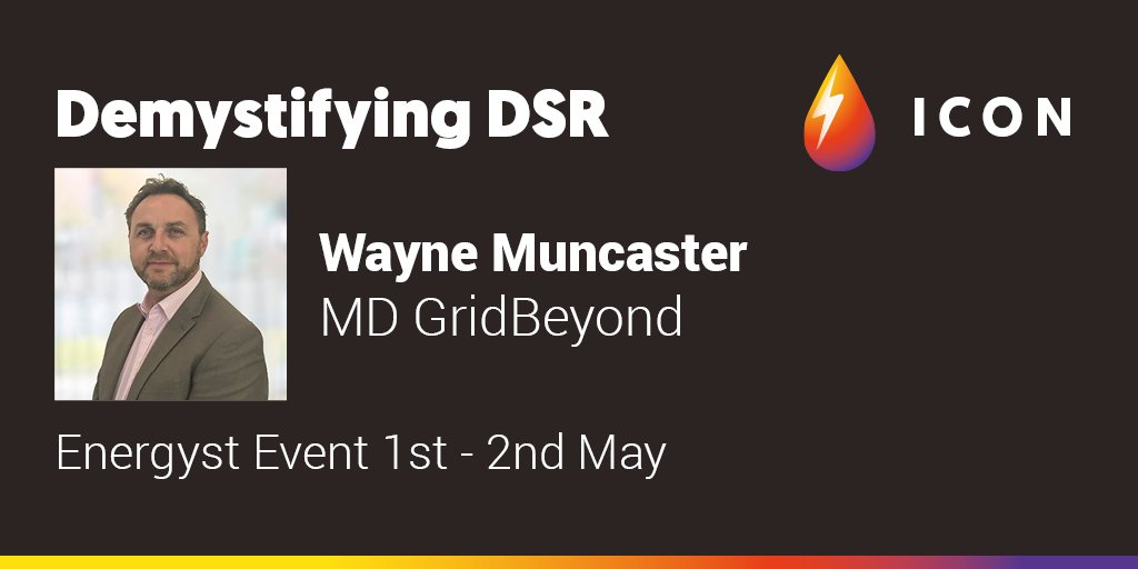 energyICON's tweet image. We are really excited to welcome @GridBeyond_ to the ICON unconference. With this we also welcome Wayne Muncaster - MD Grid Beyond.
#GridBeyond #Energyst #IconFringe 
@EnergystMedia 

Listen to Wayne at the &quot;Demystifying DSR&quot; talk at the Energyst event in May.