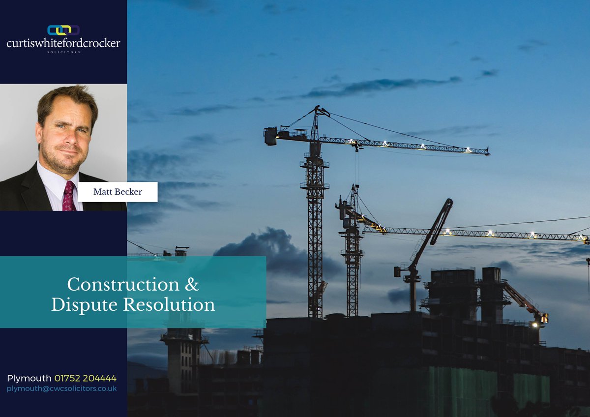 cwcsolicitors's tweet image. Helping you to avoid construction disputes...

When it comes to #Construction &amp;amp; #Dispute Resolution we can and will use the full range of formal and informal dispute resolution processes to achieve a cost effective result for you. #CWCStrongerTogether bit.ly/2sQ5nbk