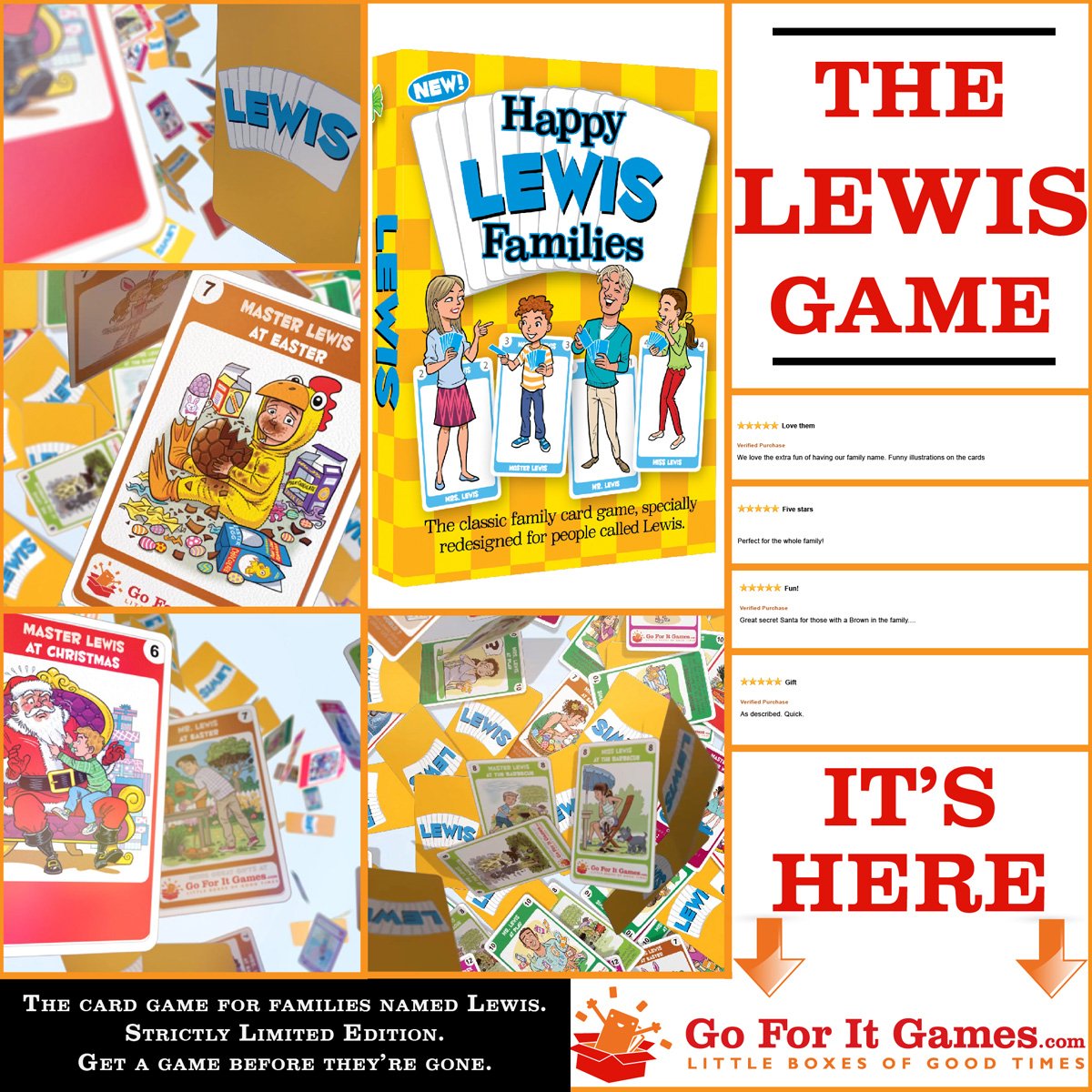 Card game fun, created especially for people whose last name is Lewis! Find it at ow.ly/45x230oxb48 #LewisFamily #LewisFam #FamilyLewis #LewisBoys #DeclanLewis #LewisGirls #LewisKids #MrLewis #MrsLewis #LewisCrew #people whose last name is Lewisquad