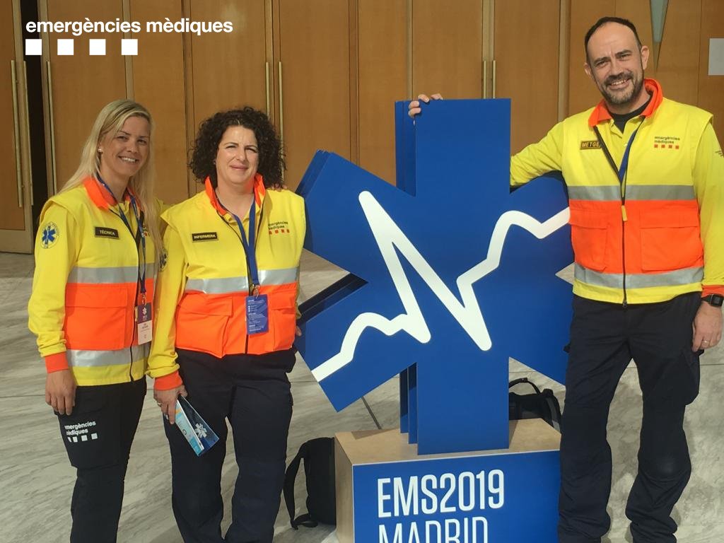 📢L'Ester, la Marta i en Toni ja són a Madrid preparats per participar demà en l'EMS Championship. Molta sort! #EMS2019