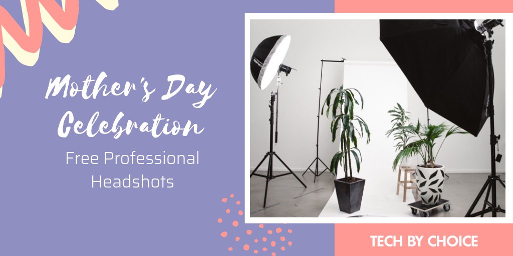 TechByChoiceOrg's tweet photo. As if our #MothersDay celebration couldn't get any better, we will be offering free professional headshot πΈ
Get your next LinkedIn photo on us!
https://t.co/JiflrDzGIZ
#LosAngeles #BlackTechTwitter #BlackTechPipeline #GayTechTwitter #MomsWhoCode #LatinxTechTwitter #CodeNewbie https://t.co/lizrGZkBqP