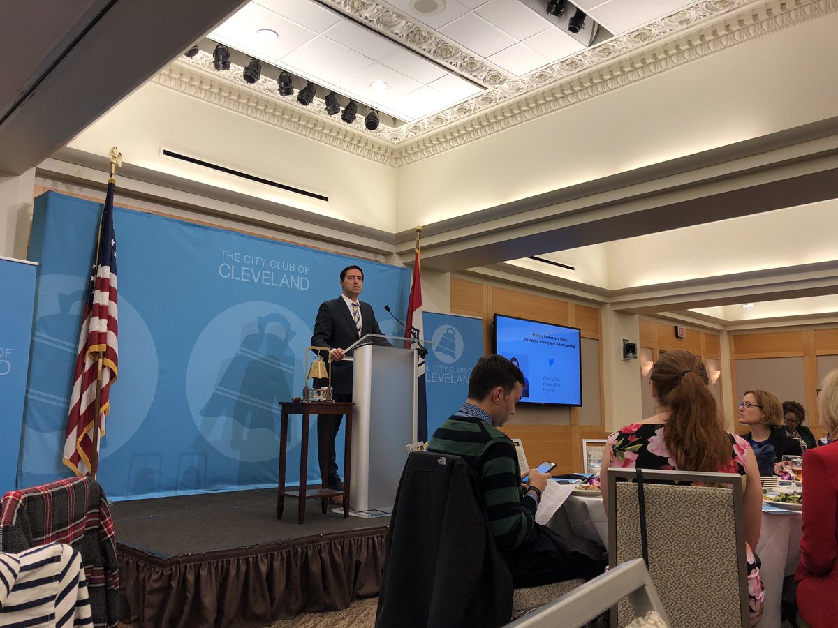 GMag_11's tweet photo. Always a great day @TheCityClub of Cleveland #votingrightsarecivilrights #cle #CityClub @FrankLaRose https://t.co/5jebNDioQn