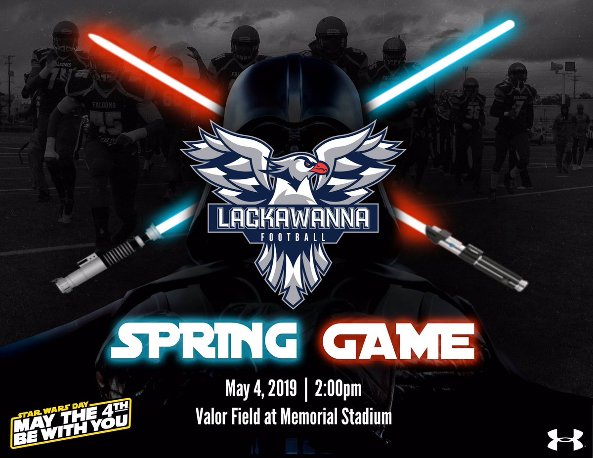 LCFalconsFB's tweet photo. 8️⃣ more days!
Come join us in the Electric City on Star Wars Day for our annual spring game!
Friends, family, recruits, and alumni RSVP at the link below!
#LackLife #DecideToFly19
https://t.co/EXvaF8NxxW https://t.co/j3GIWCBAmG