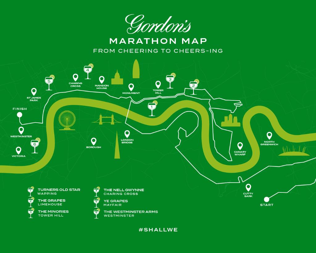 We’re all about getting into the supporting spirit of things 😉🍸If you’re cheering along the marathon runners this weekend, take a look at our top places for a pit-stop and a Gordon’s and tonic 🙌🏃 #cheering #cheersing