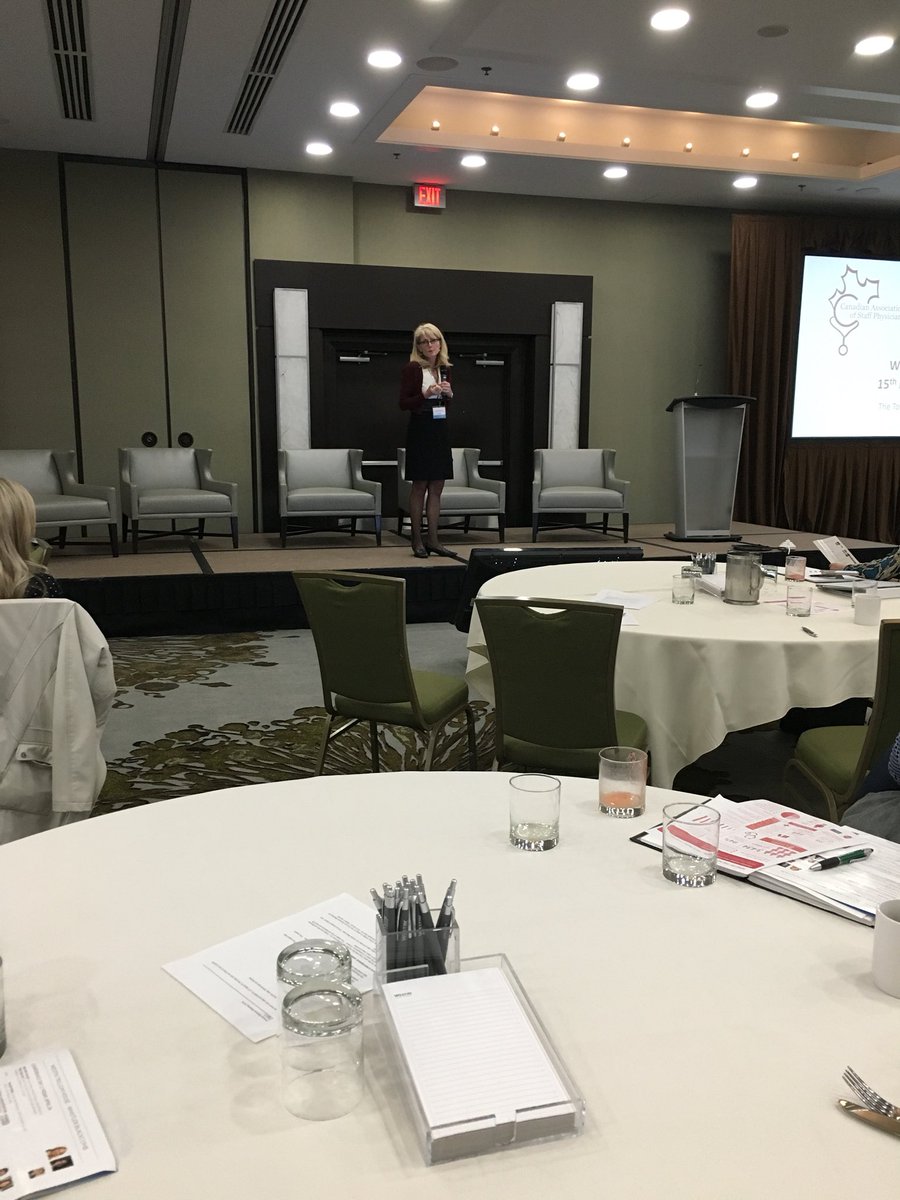 ROMPonline's tweet photo. Dawn Tymianski from @NPAOntario talking about #NursePractioners and how they add to the recruiting agenda #CASPR2019 https://t.co/yPmyndI0nf