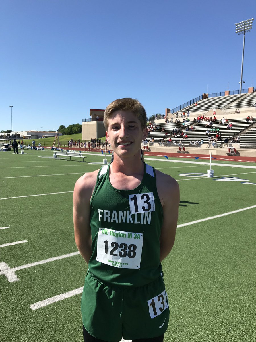 FranklinISD's tweet photo. Nathan Phillipello finished 6th place in the 3200m run #FHStrack https://t.co/IVMGtVhhhm