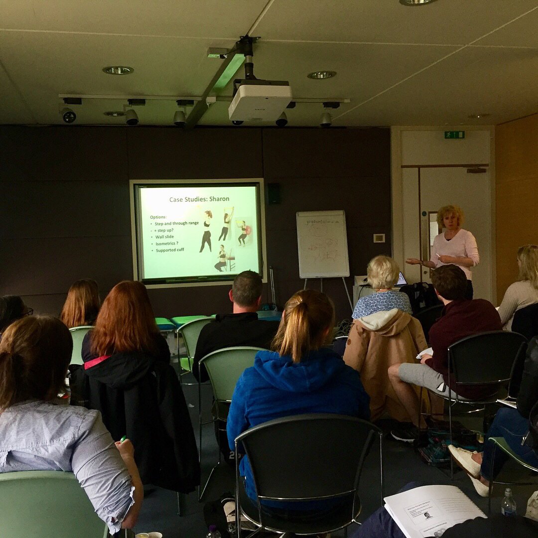 poyntonspine's tweet photo. Superb 2-day course with @ShoulderGeek1  Jo Gibson on ‘The Shoulder - Steps to Success’. So interesting from beginning to end and plenty to put into practice immediately 💪
#alwayslearning#shoulder #shoulderrehab #assessment #communication #patientcare #cervicalspine#neck#physio https://t.co/7PeBSE2nPW