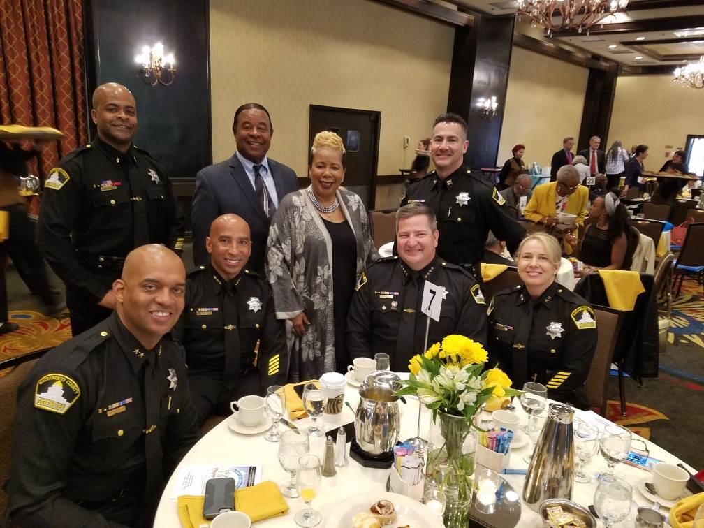 sacsheriff's tweet image. Sheriff Jones &amp;amp; staff attended the NAACP Prayer Breakfast at the DoubleTree. This year&apos;s theme was “It’s Time for Justice.” We&apos;d like to thank President Betty Williams for inviting us to share the concerns of our community while continuing to encourage positive interactions.