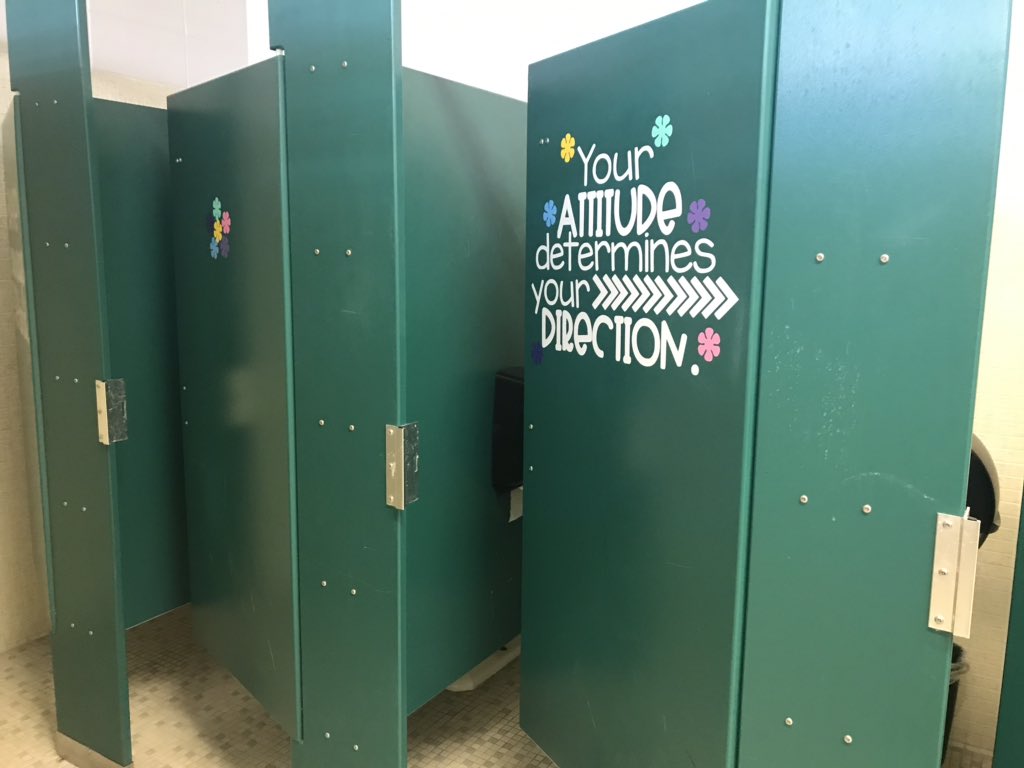 moretuzzomay's tweet photo. Our SAC committee made our intermediate girls and boys happy! They love the bathroom update! @HCPSRobinsonES https://t.co/QzIIH7mkCL