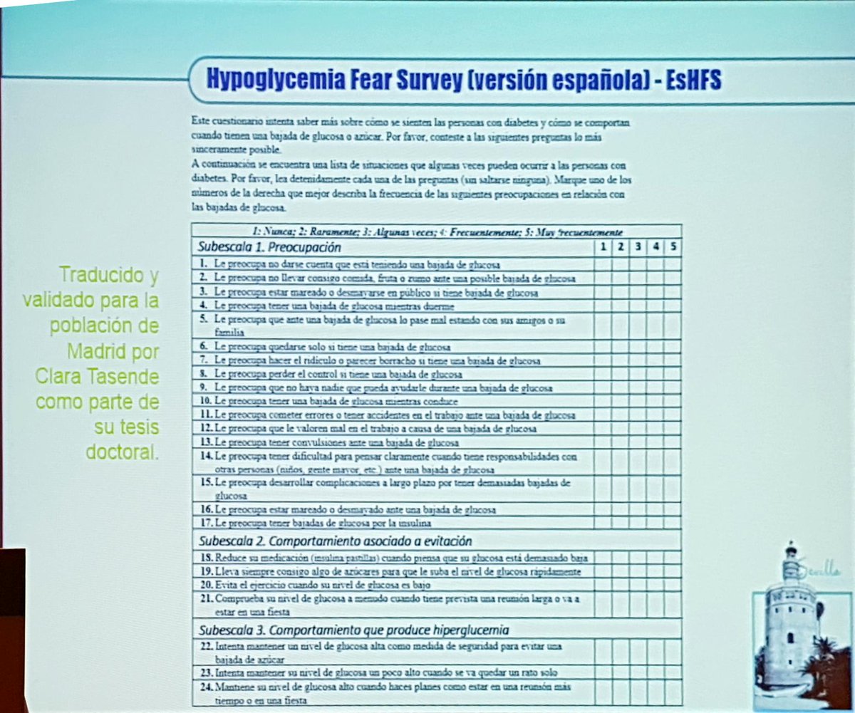 redGDPS's tweet photo. Test validados en español para poder investigar las #hipoglucemias mas allá del conocido Test de #Clarke: #FH15 y #EsHFS
#SEDiab19 https://t.co/s0fu9bR9PD