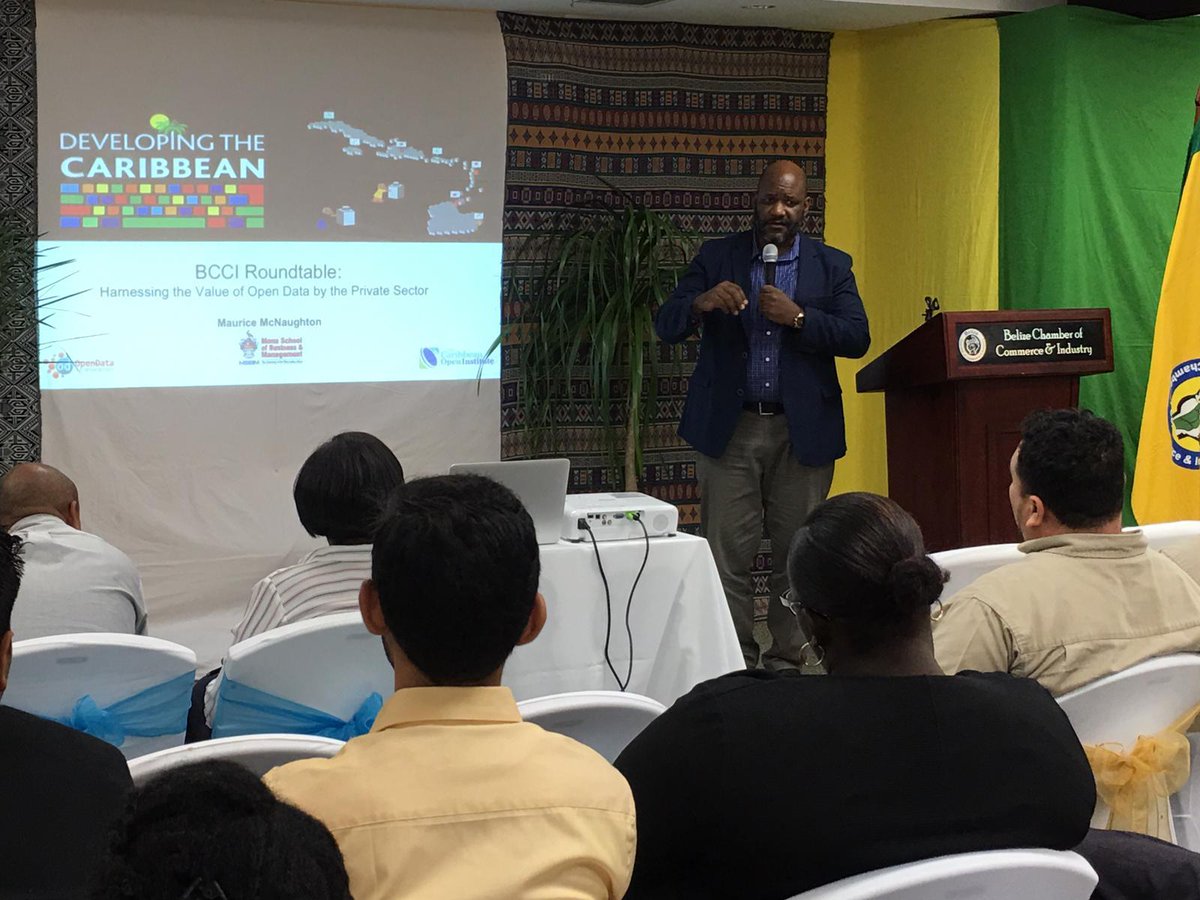 Trust4Americas's tweet photo. 🇧🇿 Right now: Cases of unlocking the economic potential of #OpenData by Maurice McNaughton, Director of the Caribbean Open Institute (COI) #OpenGov #DevCa https://t.co/xiMbBhyB2e