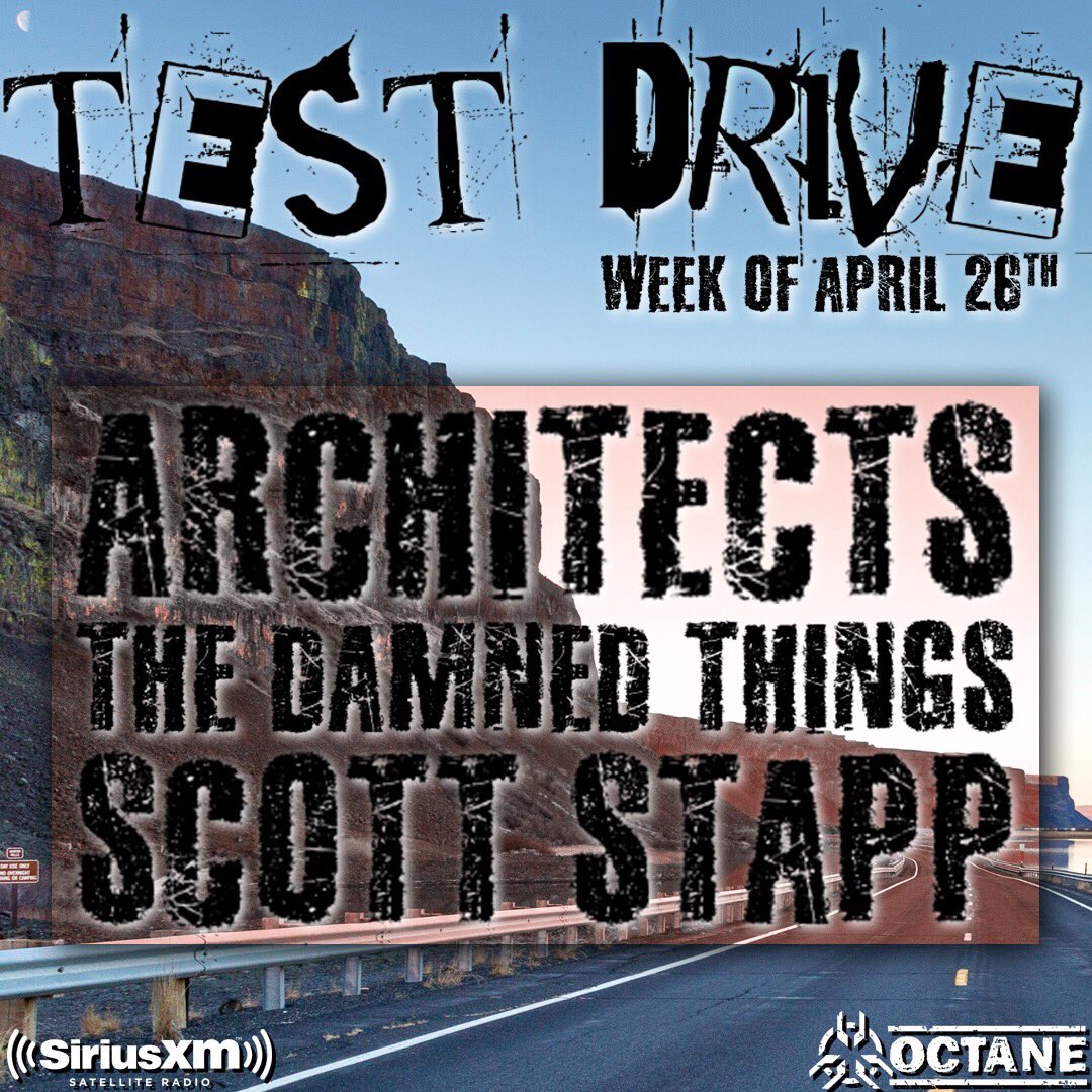 SiriusXMOctane's tweet photo. This week's #TestDrive features @Architectsuk, @thedamnedthings and @ScottStapp. https://t.co/yNsAaAx41z