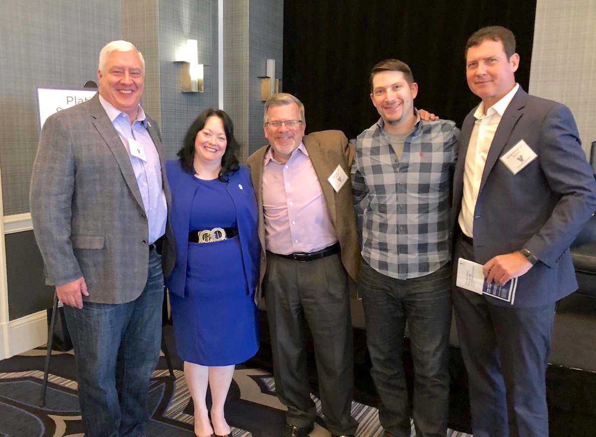 VU_Business's tweet photo. The 2019 Villanova Executive MBA Leadership Exchange is officially underway! We’re kicking things off with Therese DeVries Narzikul and Jennifer Weiss sharing what’s new with the program. #villanova #conference #emba #Philadelphia https://t.co/LTRx6xR8Ar