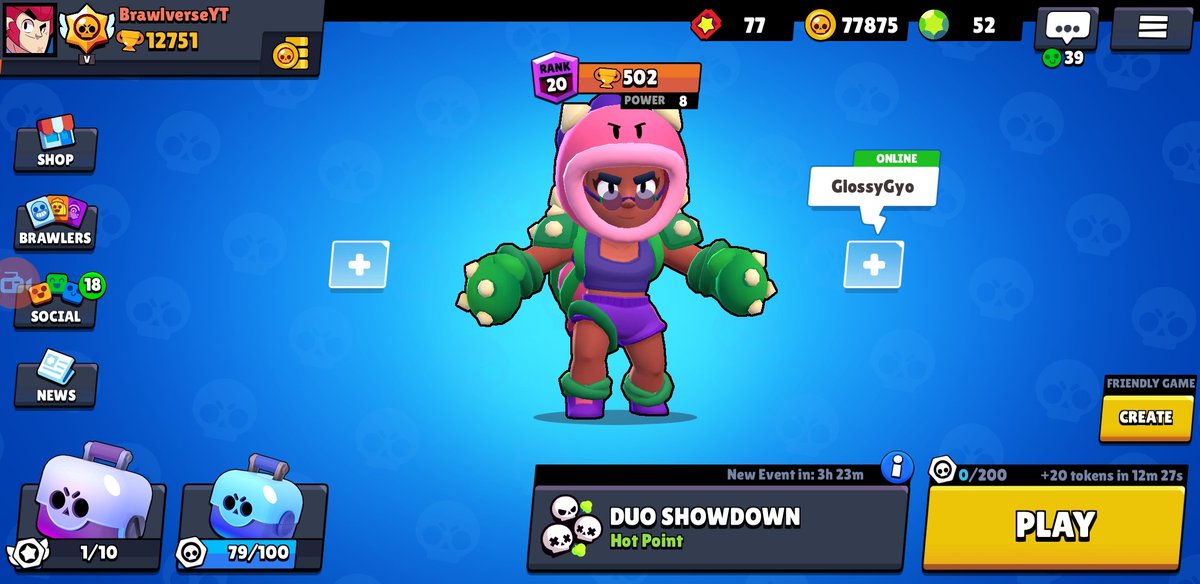 BrawlverseYT's tweet photo. ROSA Is So Broken Lol, may have been the easiest 500 ive ever gotten. #BrawlStars https://t.co/L53wewbiyn