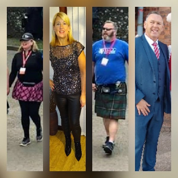 What a journey a year on from our 1st kiktwalk in Glasgow we are all set to do it again on Sunday and with the help of our JuliaTogneri and WW we are 10st down between us. #healthyliving #thejourneycontinues #motivated #kiltwalk