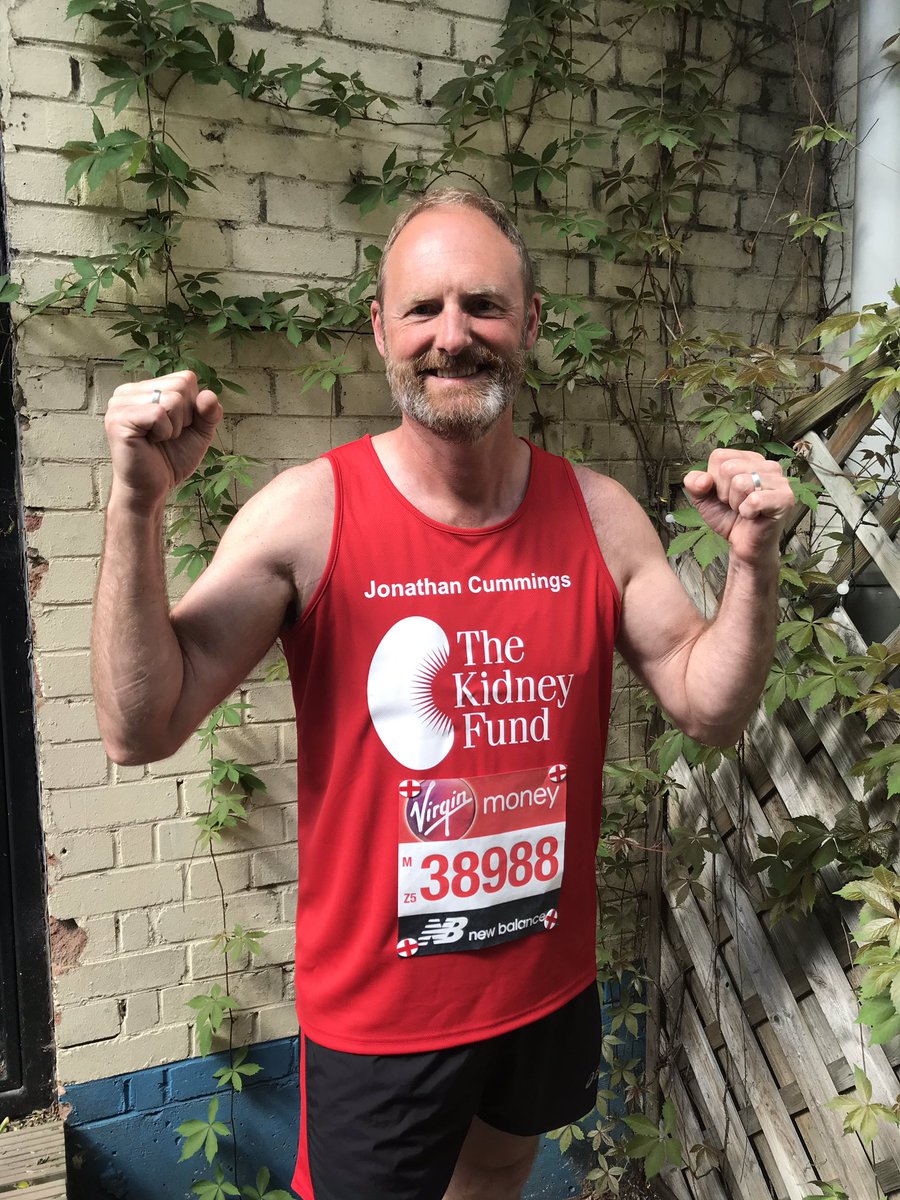JonathanC666's tweet photo. Firing on all cylinders and raring to go! Thanks to The Kidney Fund for giving me the opportunity to run the London Marathon.#LondonMarathon2019 #thekidneyfund https://t.co/SPdTAbyoUL