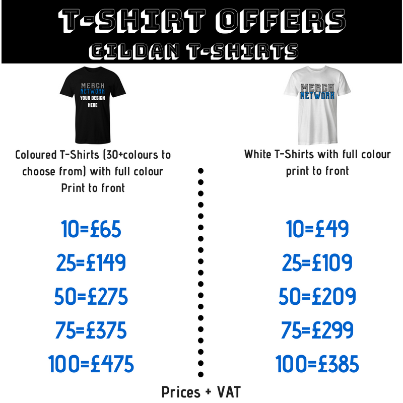 merchnetworkuk's tweet photo. Got an event coming up? or just want to kit your staff out in some nice looking t-shirts? take advantage of our t-shirt offers. 
order here -  https://t.co/1dW4yDsGlb
call to discuss - 01254 367165 https://t.co/dlxrHhq9Gt