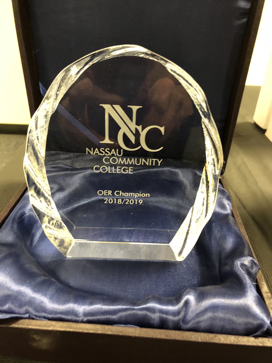 Celebrating the NCC OER Champions this morning! #SUNYOER #NCCLIBRARY #OERCHAMPION