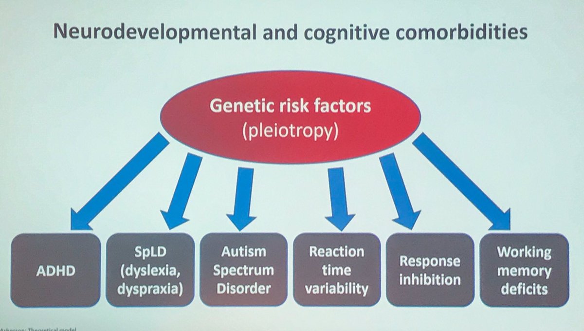 abbasian's tweet photo. ADHD and genetics - complex relevant interplay, with 1 in 5 risk in close relatives. Many factors such as IQ, obesity, and maternal factors involved.  
@TakedaPharma @ADHD_Congress https://t.co/FJGasILgJO