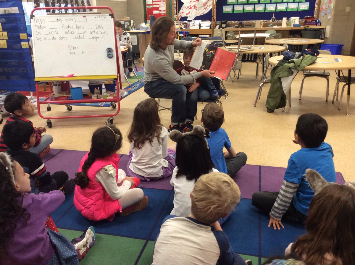Our secret reader came in ready for April poetry month with a book full of sports poems! What a treat!