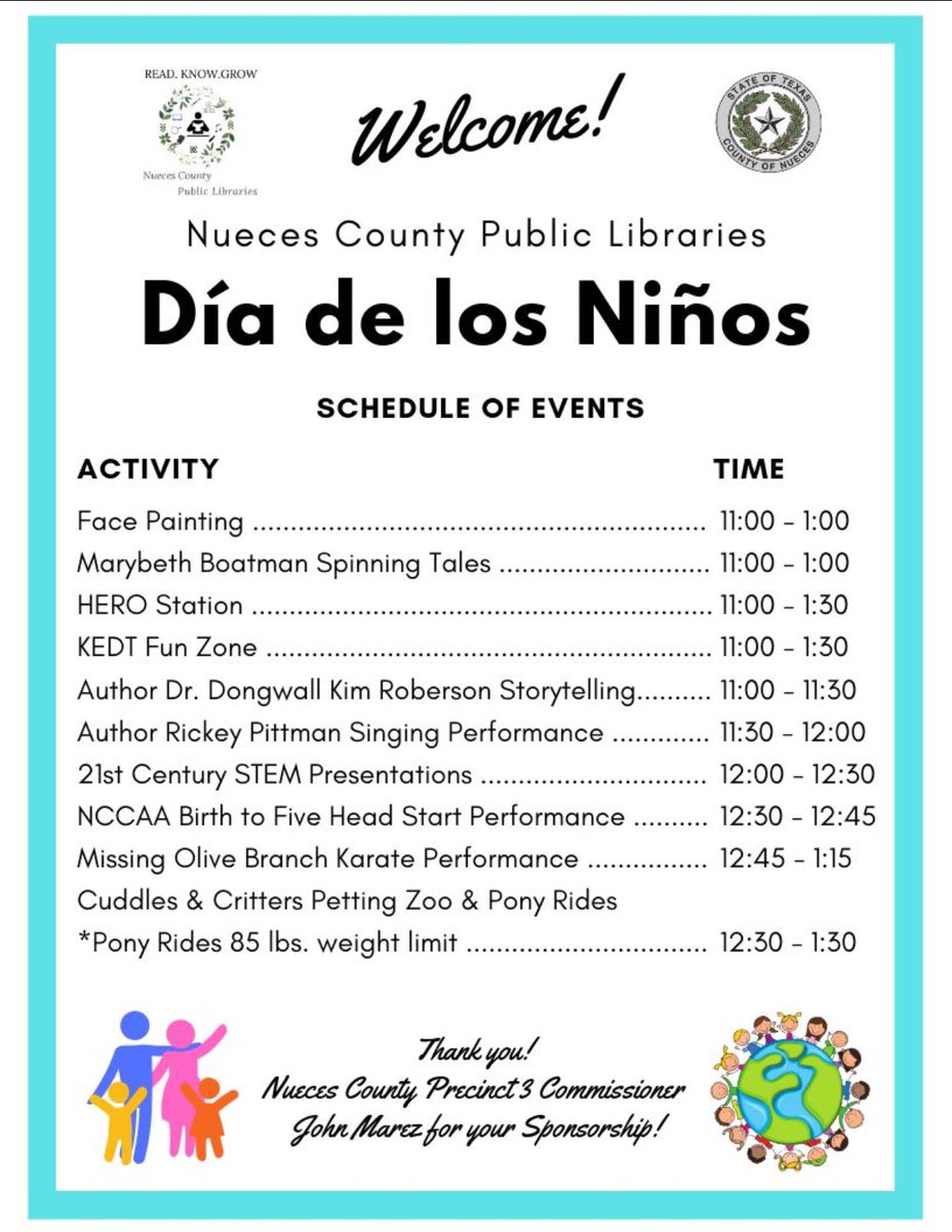 NuecesLibraries's tweet image. Take a look at our performances at DIA! #diadelosninos #librariesequalstrongcommunities