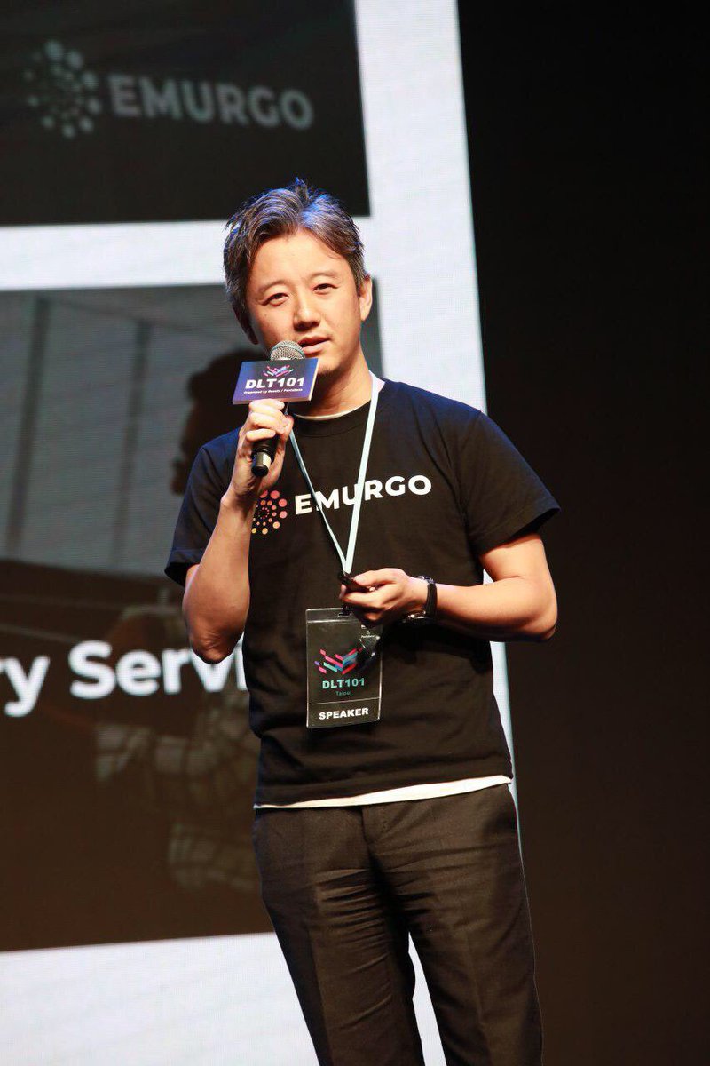 Emurgo_Japan's tweet photo. 台湾で行われた #dlt101 カンファレンスにて、EMURGO副社長 吉田が
#DigitalSecurities に関してのスピーチをしました！
@yos2yos2yos2 @Emurgo_Japan　#カルダノ #ADA #Cardano #エマーゴ https://t.co/g09iodY99Z