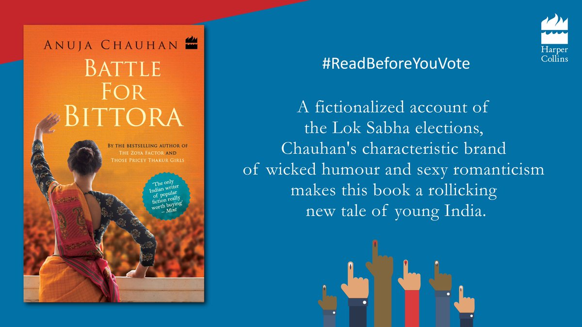 The story of young India's most passionate Lok Sabha contest is enlivened by @anujachauhan's wicked humor and sexy romanticism. Order your copy of #BattleForBittora now: bit.ly/BattleForBitto…
#ReadBeforeYouVote