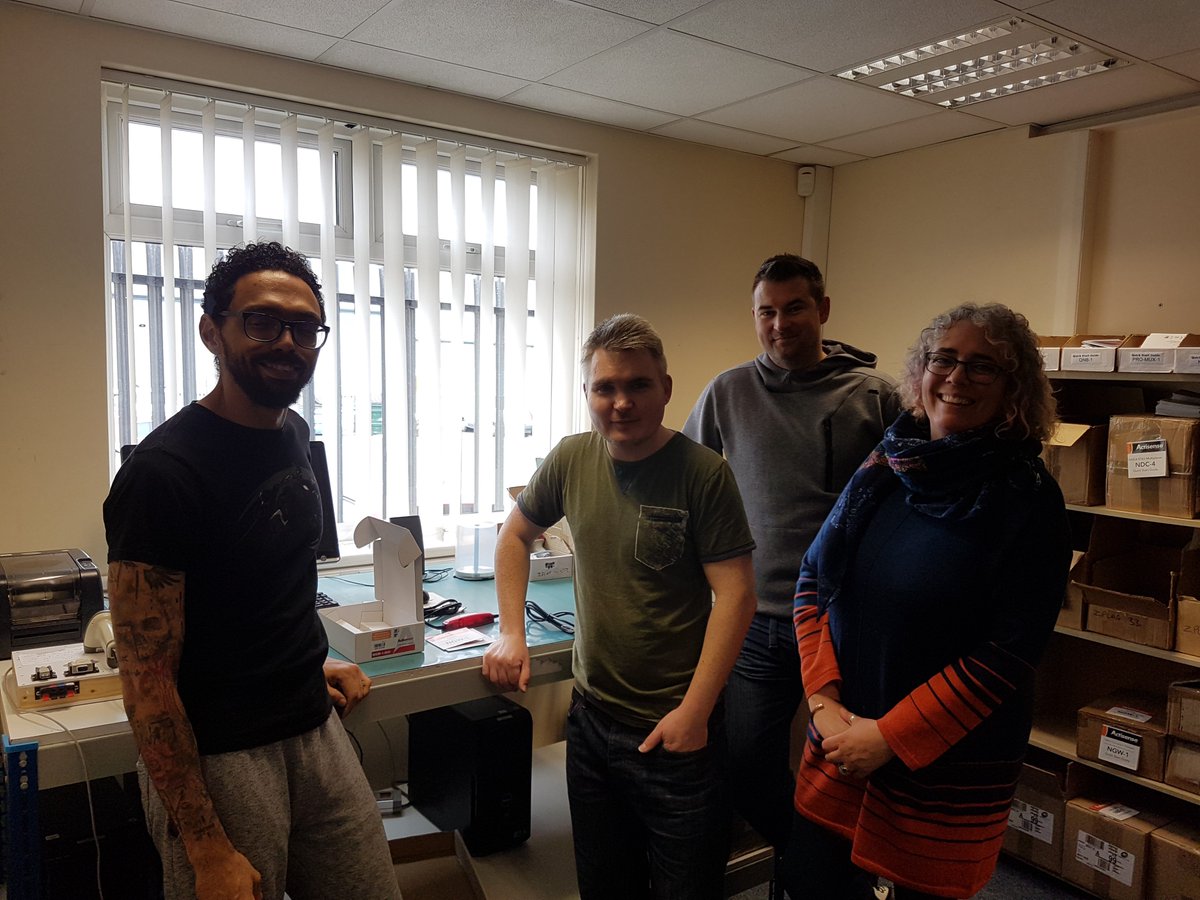 Actisense's tweet photo. Our fantastic Production team take a well earned break and enjoy the obligatory Actisense cake Friday. Time to catch up before the W2K-1, our brilliant, new Wi-Fi Gateway, goes into manufacture next week. #actisense #cakefriday #nmea #connectivity #WiFi https://t.co/ukXxeDgEHZ