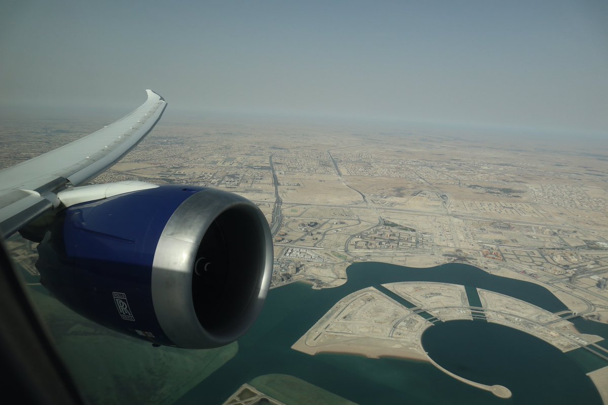 alexisk79's tweet photo. #wingfriday today’s #ba122 from #DOH to #LHR #BritishAirways watching the wing all the way back https://t.co/I1iI4ruE1g