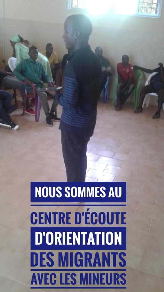 OGLMI1's tweet photo. Toujours avec les migrants mineurs au centre d'écoute et d'orientation des migrants retournés venez nous visitez à belle vue aussi chaque jour nous sommes avec les mineurs accompagner avec @OIMGuinee @PNUDGuinee @UNICEF @espacefm_gn @France24_fr @RFIAfrique @espaceTV_gn https://t.co/9xatOUvIn1