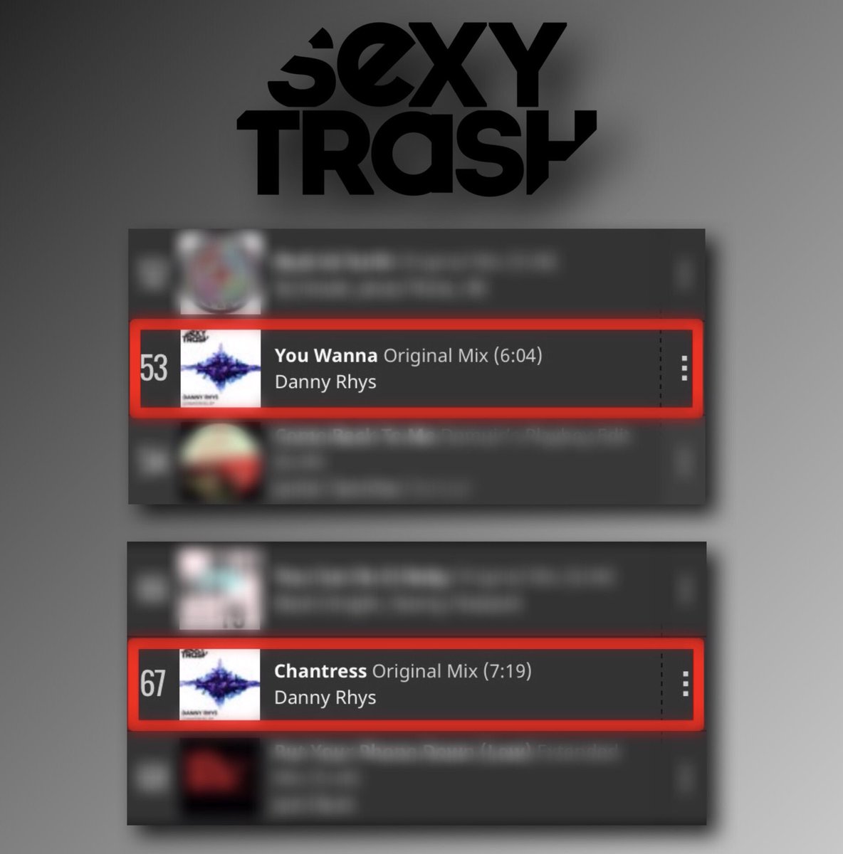 Danny Rhys’s ‘The Chantress’ EP has only been out a day and flys straight into the Traxsource Tech House Top 100 🔥

With both tracks sitting firmly at #53 &amp; #67 ✌🏻😬✌🏻

Thanks to everyone supporting the label &amp; the release 🖤