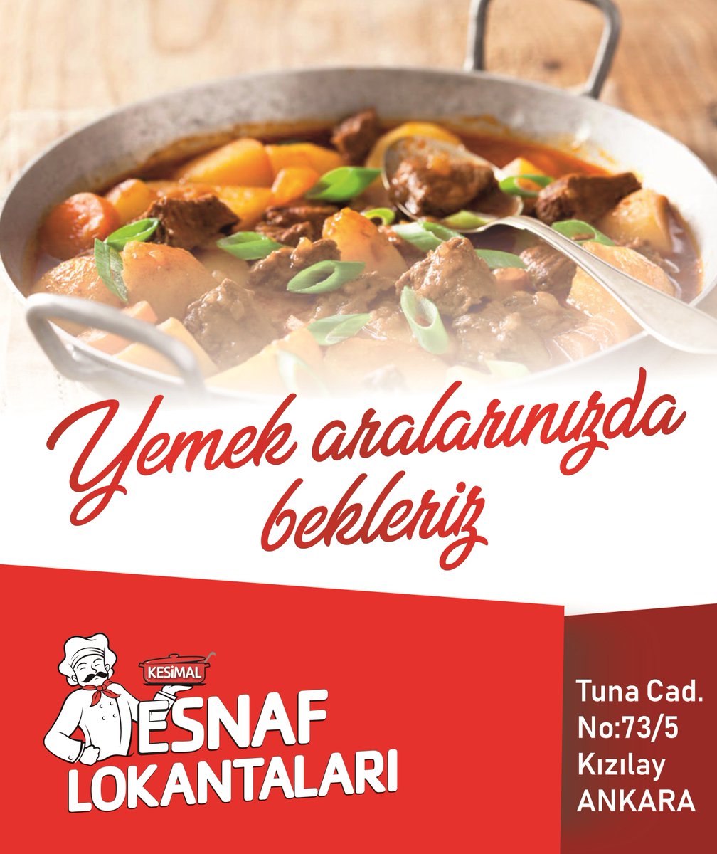 KesimalL's tweet photo. yemek aralarınızda bekleriz.
 Tuna Caddesi No:73/5 Kızılay/ ANKARA

#kesimalesnaflokantaları #esnaflokantası #yemek #ankarayemek #kızılay #et #çorba #yiyecek #lokanta #lezzet #açıkbüfe #selfservis #gurme #gıda #yemek https://t.co/ZzmmehFzKm