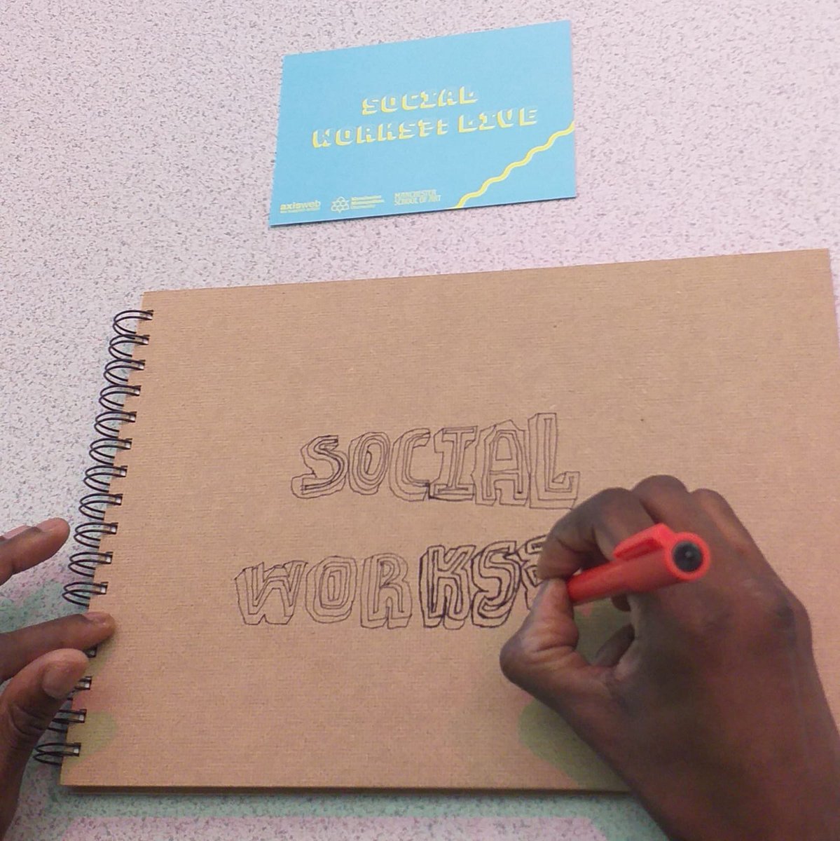 VentureArts's tweet photo. Leslie is ready to document the proceedings of @ManMetUni and @axisweb event Social Works?: Live, celebrating and exploring socially engaged practice,1-5pm today- https://t.co/qUHCMGnfTp
#SWL2019 https://t.co/2JISaki03h