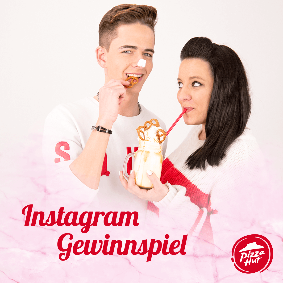 Der perfekte Start ins Wochenende sind unsere neuen Crazy Shakes. Wer von Deinen Freunden muss Dir einen ausgeben? 
Übrigens: Auf unserem Instagram-Kanal verlosen wir gerade Gutscheine und exklusive Merchandise-Artikel. Schaut mal unter: instagram.com/pizzahutde/ vorbei. ❤️🍕