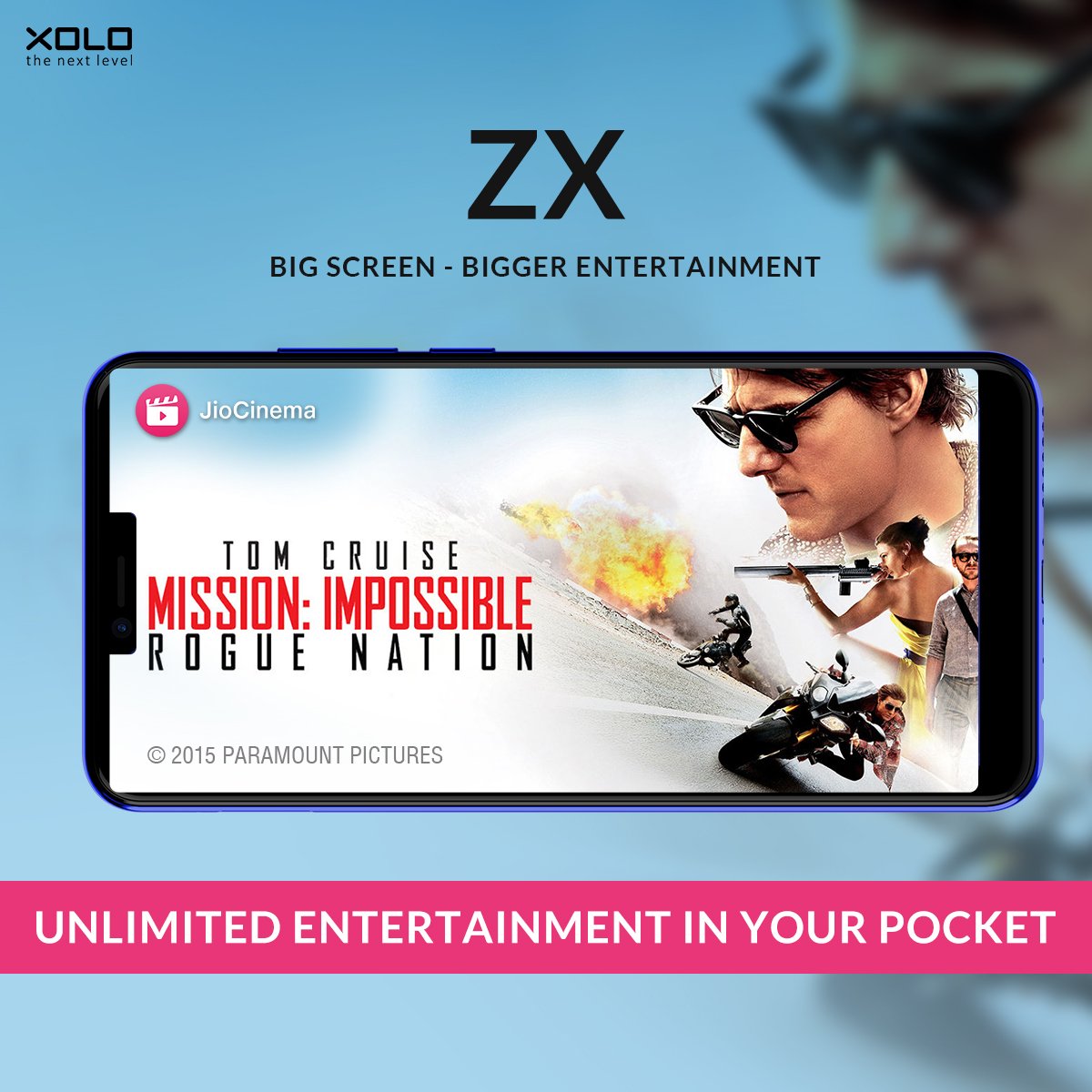 Enjoy @JioCinema on the new Xolo ZX with it's the big 6.22" display and get an unforgettable experience from watching blockbusters such as Mission Impossible, Avengers and many more.... #ZX