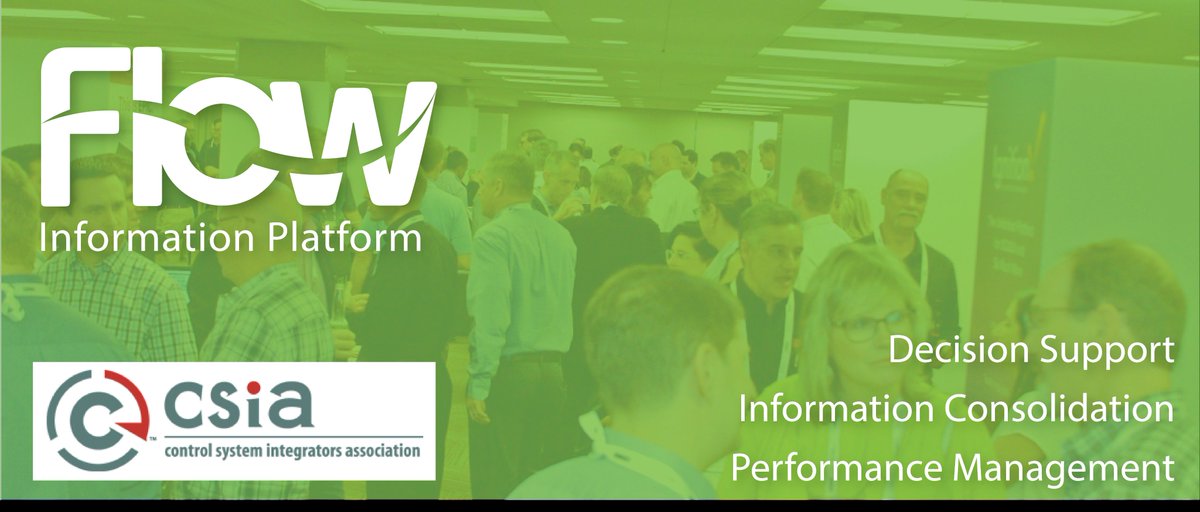 flow_software's tweet photo. Are you going to be at the CSIA Executive Conference next week?  Connect with @Leonardsmit123 from Flow Software to learn more about how we are helping System Integrators help their customers make sense of all that industrial data. #DecisionSupport #PerformanceManagement #KPIs https://t.co/wDdL1Nmdvb
