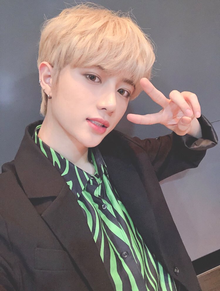 TXTUPDATES14's tweet photo. How was our first Cat&amp;Dog performance today? 
We were able to have an exciting and an even cooler stage because we were with the fans!!
Let's be together, tomorrow too☺️
Ahah also, congratulations to our BTS  [Bangtan Sonyeondan] sunbaenims for no.1 ❤️❣️
🌰 #BEOMGYU. https://t.co/p58hfgqvzM