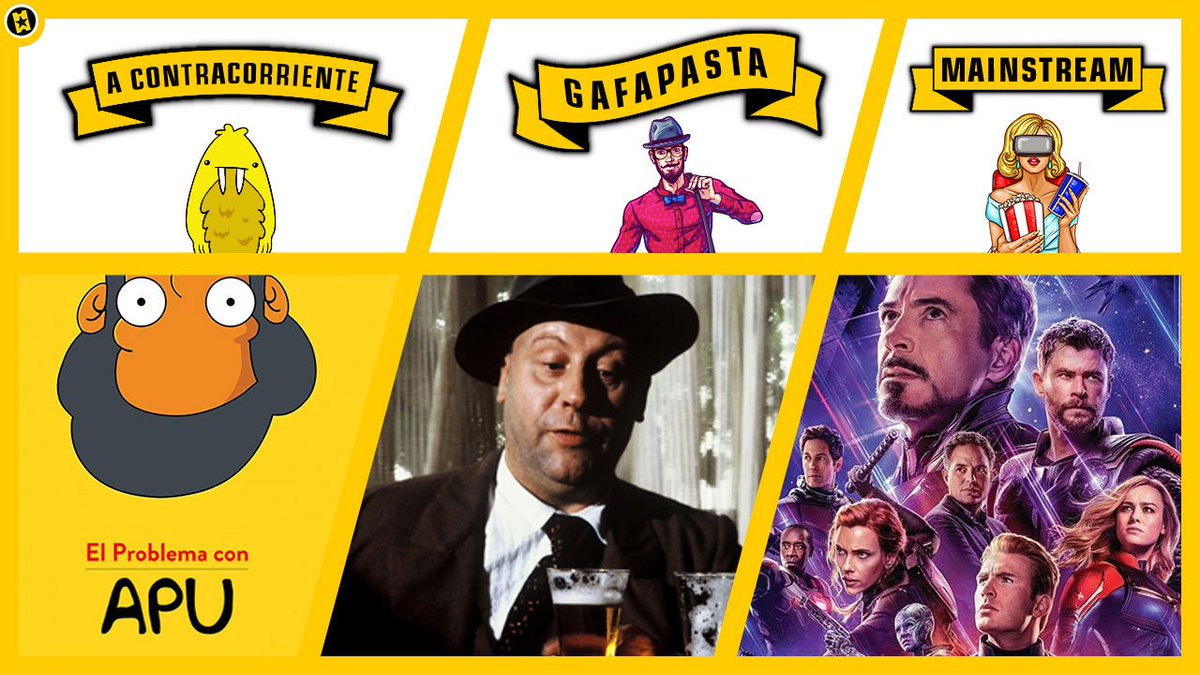SensaCine's tweet photo. "¡Y yo ahora qué veo!". Te recomendamos una película, un documental y una serie para este fin de semana: #VengadoresEndgame, #ElProblemaConApu y #BerlinAlexanderplatz. ¿Qué tipo de espectador eres? https://t.co/NG8Iffa6hE https://t.co/KpiVxPu8vz