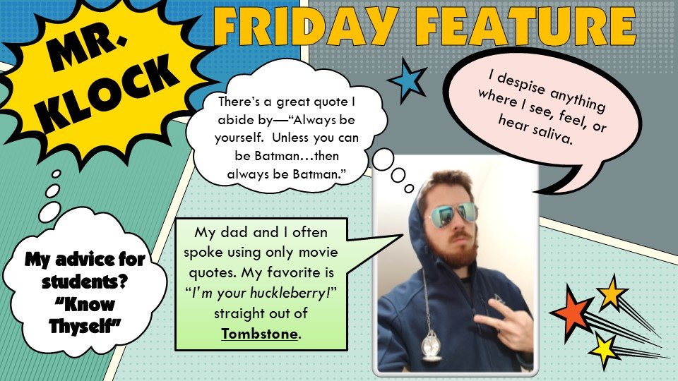 Our first #FridayFeature! <a href="/MRMSlions/">Middle River Middle</a> @Mr_Gmoney_Klock #IBlions