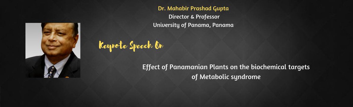 Nutra_2018's tweet photo. Keynote speech by Dr. Mahabir Gupta, Director at the University of Panama

Conference link: https://t.co/OBGJG2aUag

#nutrition #diet #healh #foodscience #foodsafety #foodtech #FridayFeeling #USA #UK @Penn @UniSouthWales @QMUL https://t.co/rnie5Apdmi